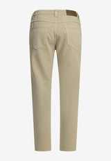 Brunello Cucinelli Logo Patch Straight-Leg Jeans Beige M0H81P5847C2471_b161456d-8311-4481-8374-c86a1e1ccb4f