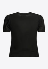 GANNI Argyle Textured Knit Top Black A1040295099_7c5910f6-fb7a-4bdc-9a62-ecc4be2287ee