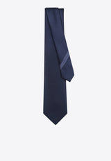 Ferragamo Logo Silk Tie Midnight Blue 0763129SI/S_FERRA-BN