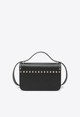 Valentino Rockstud Grained Leather Crossbody Bag Black 9W2B0T76VSF/T_VALE-0NO