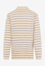 Striped Piqué Polo T-shirt