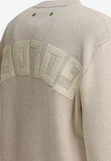Golden Goose DB Reversed GOLDEN Knitted Sweater Beige GWP00951P00197255550__5a63ec4c-cb45-465d-bc9e-f9aa205e50ce