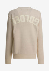 Golden Goose DB Reversed GOLDEN Knitted Sweater Beige GWP00951P00197255550__5a63ec4c-cb45-465d-bc9e-f9aa205e50ce