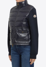Moncler Logo Patch Zip-Up Sweatshirt Blue L20938G00017-89BG6-778
