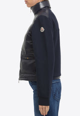 Moncler Logo Patch Zip-Up Sweatshirt Blue L20938G00017-89BG6-778