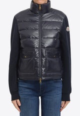 Moncler Logo Patch Zip-Up Sweatshirt Blue L20938G00017-89BG6-778