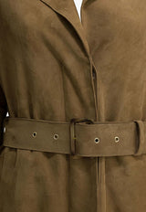 Golden Goose DB Peggy Suede Trench Coat Brown GWP02565P00230315155__87b59d58-3f07-4f7c-9275-afaefe0e4e9c
