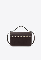Valentino Small Rockstud Suede Crossbody Bag Brown 9W2B0T76KQQ/T_VALE-0TO