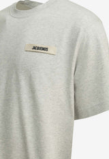 Jacquemus Gros Grain Logo T-shirt Gray TSM00133AJ00226GREY_ddaefadb-f65e-4623-bcf8-8be918ad810b