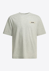 Jacquemus Gros Grain Logo T-shirt Gray TSM00133AJ00226GREY_ddaefadb-f65e-4623-bcf8-8be918ad810b