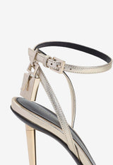 Padlock Naked 110 Laminated Leather Sandals