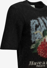 GANNI Strawberry Brushed Yarn Knit Top Black A1050226099_27e94891-7954-40ff-8ae7-52c5b6dae0d6