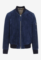 Supple Suede Bomber Jacket
