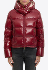 Moncler Niveole Hooded Puffer Jacket Red L20931A00031-597EU-472