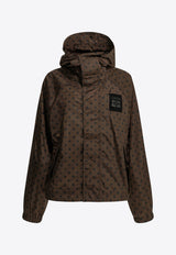 GANNI Polka Dots Hooded Jacket Brown A1010197979_cc4b71b6-93b6-4726-95bc-b81fc54f0ae5