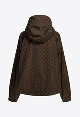 GANNI Polka Dots Hooded Jacket Brown A1010197979_cc4b71b6-93b6-4726-95bc-b81fc54f0ae5