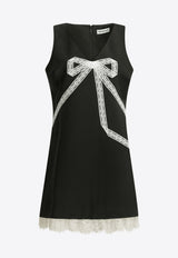 Self-Portrait Bow Sheath Sleeveless Mini Dress Black PF26-004S-BBLACK_54f3c37b-eba0-40f2-afaa-f36d7bd4a55d