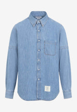 Long-Sleeved Denim Shirt