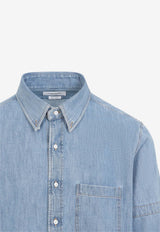 Long-Sleeved Denim Shirt