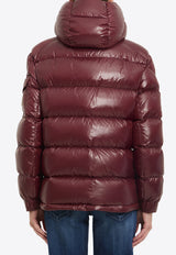 Moncler Maire Hooded Down Jacket Bordeaux L20931A00142-68950-464