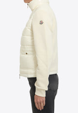 Moncler Logo Patch Zip-Up Jacket White L20938G00017-89BG6-034