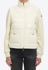 Moncler Logo Patch Zip-Up Jacket White L20938G00017-89BG6-034