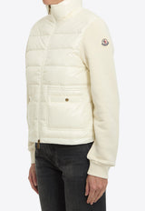 Moncler Logo Patch Zip-Up Jacket White L20938G00017-89BG6-034