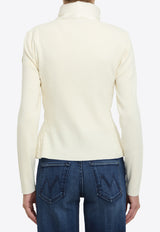Moncler Padded Zip-Up Cardigan Cream L20939B00008-M1367-034