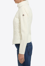 Moncler Padded Zip-Up Cardigan Cream L20939B00008-M1367-034