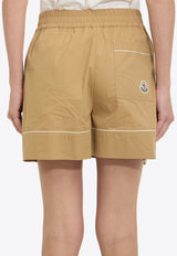 Moncler Logo Patch Tailored Shorts Beige L20932B00001-599MW-20U