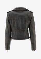 Golden Goose DB Vintage Leather Cropped Biker Jacket Black GWP00848P00064790100__a26682a9-7cdb-4906-b1ed-7c05b3c619c6