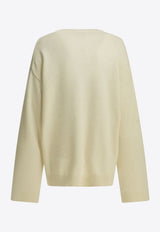 GANNI Intarsia Knit Strawberry Wool Sweater Off-white A1150015135_d23b01b4-9fc4-4ffd-b49b-c19e7e89f609