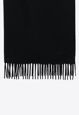 Max Mara Cashmere Fringed Scarf Black BACIWS/T_MAXM-006