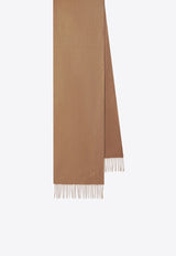 Max Mara Embroidered M Cashmere Fringed Scarf Camel WSDALIAWS/T_MAXM-013