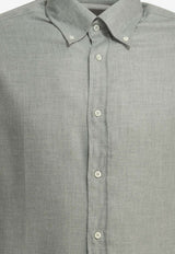 Brunello Cucinelli Herringbone Flannel Shirt Gray MY6370038C045_b154162b-c8ad-4688-b3ec-8c3f68f24748