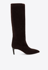 Paris Texas Stiletto 60 Knee-High Suede Boots Brown PX504XV003/T_PATEX-CI