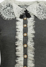 Self-Portrait Lace Collar Knit Sweater Gray PF26-134C-GRGREY_f0d50ec4-b447-46e4-8ece-0743d56581c0