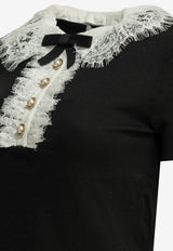 Self-Portrait Lace Collar Knit Top Black PF26-134T-BBLACK_38daec08-b2e7-4e32-b636-73cbbccd16e6