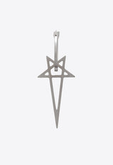 Rick Owens Small Pentagram Earring Silver RJ0000067MMT/T_RICKO-128