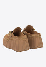 Chloé Nama Suede Platform Wedge Sandals Brown CH26A13CMS207_c24b8062-c7bc-4813-9b95-74378ab75f16