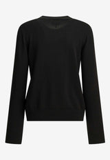 GANNI Banana Crewneck Sweater Black A1150013099_6ead1ef2-7c51-4273-a0a6-90f7dd4fed53