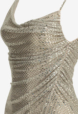 Self-Portrait Rhinestone Embellished Asymmetric Mini Dress Silver PF26-041S-CHCHAMPAGNE_cdded189-6d1f-4c87-9155-5ec87b44b24f