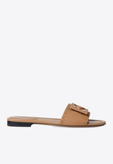 Fendi Baguette Leather Flat Sandals Brown 8R8136AQY2/T_FENDI-F1WYD