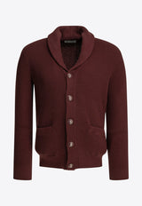 Brunello Cucinelli Malfilé Buttoned Cardigan Bordeaux MNI709706C9763_0adde24d-57d9-4009-bdd0-e7f67b6ce5df