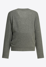 Brunello Cucinelli Cashmere V-neck Sweater Gray M12244412C074_eea3b3a6-3189-4df4-a428-54e2a6f041b3