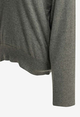 Brunello Cucinelli Cashmere V-neck Sweater Gray M12244412C074_eea3b3a6-3189-4df4-a428-54e2a6f041b3