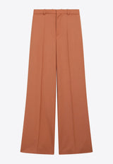 Chloé Flared Tailored Wool Pants Brown CH26APA36066/T_CHLOE-249