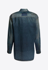 Golden Goose DB Patty Denim-Effect Shirt Blue GWP02525P00240650100__835c1fe4-49d6-4d4d-b882-bb797c569dd8