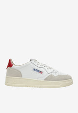Autry Medalist Low-Top Sneakers in Leather and Suede White AULWLS43/T_AUTRY-LS43