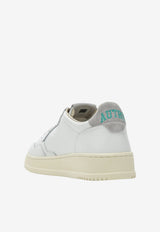Autry Medalist Low-Top Leather Sneakers with Suede Heel White AULMHJ01/T_AUTRY-HJ01
